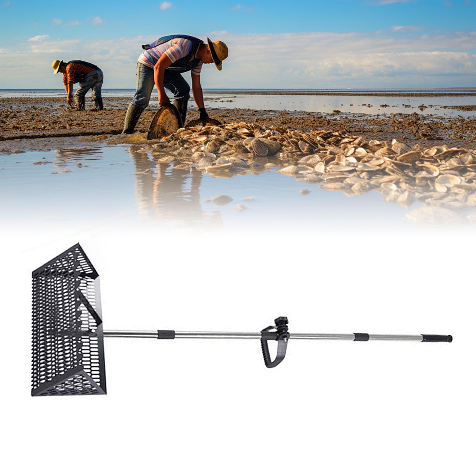 Sand Scoop Stainless Steel Beach Digging - Strandsandsieb-Schaufel aus Edelstahl, faltbarer Siebfilter für