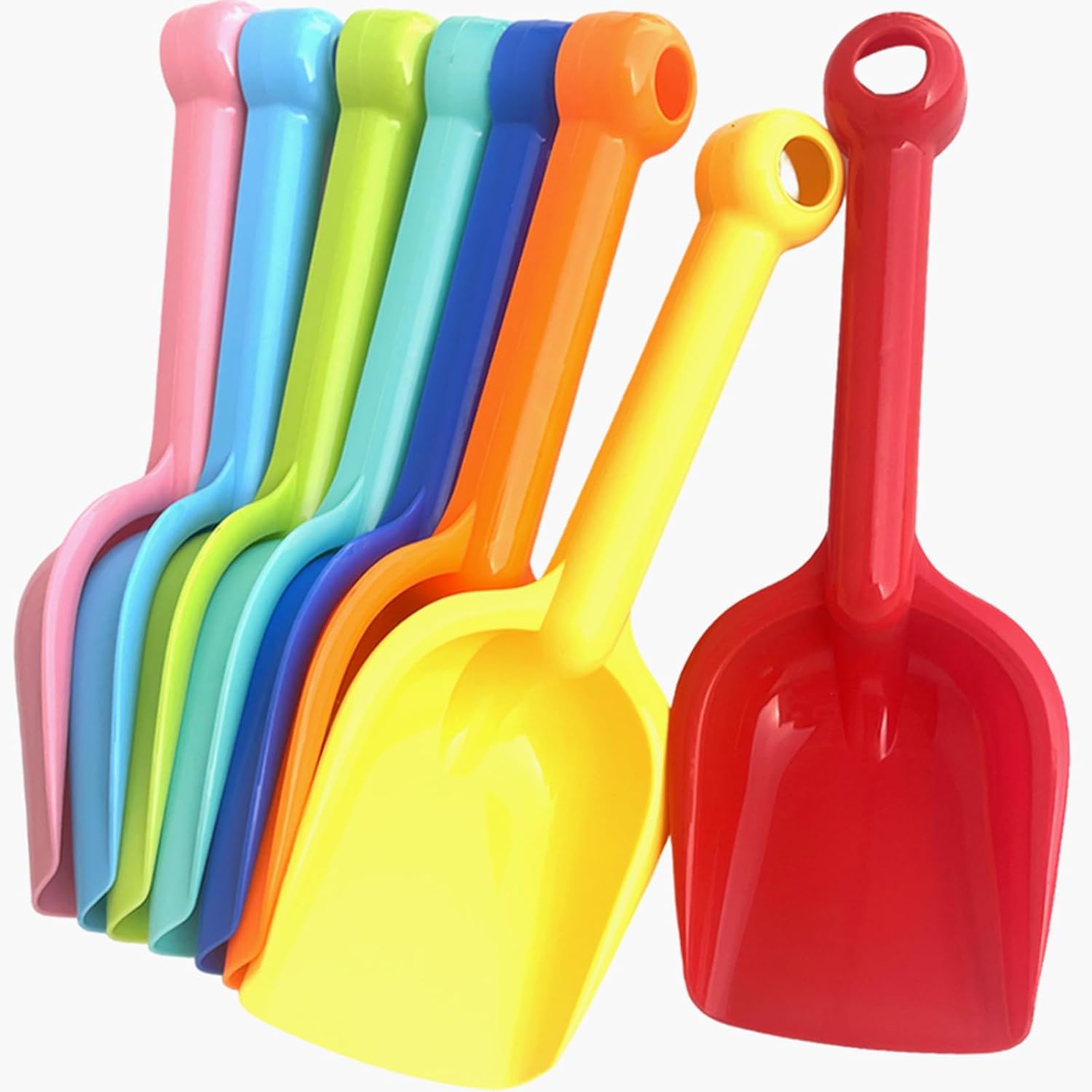 Sand Scoop Stainless Steel Beach Digging - 8er-Pack Robuste Plastik-Strandschaufeln für Kinder und