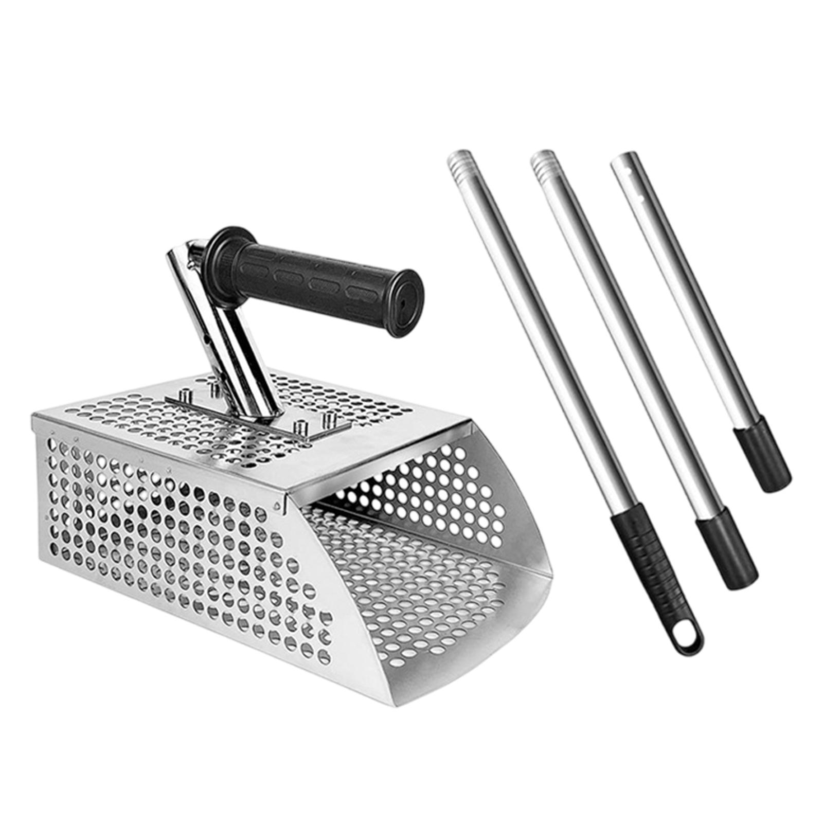 Treasure Hunting Shovel Digging Tool - Langer Sandspaten mit langem Griff, Metallschöpfkelle,