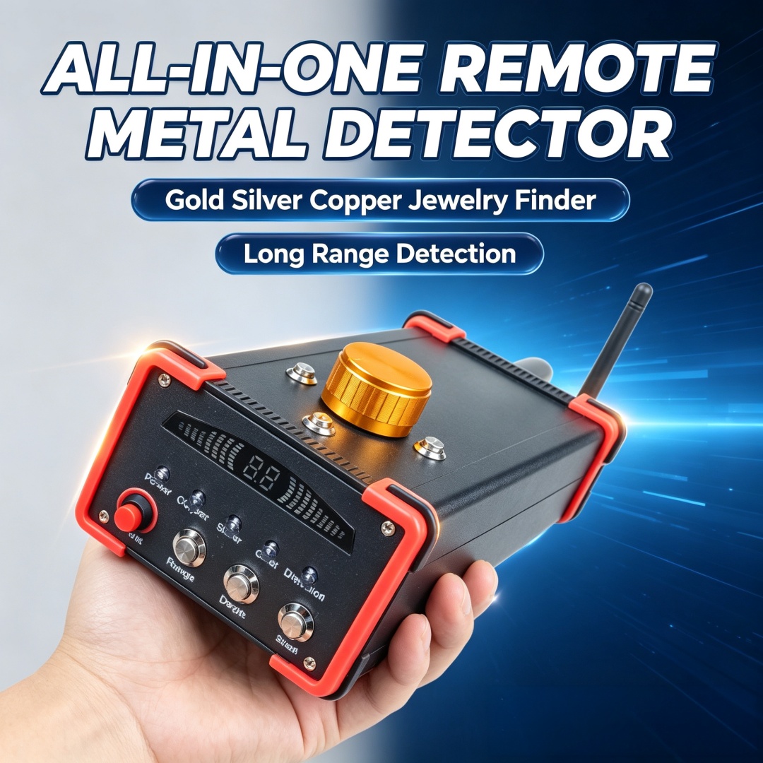 Gold Detector Long Range Locator - Langstrecken-Golddetektor GR200 All-in-One 25M Untergrund-Suchgerät Kupfer-Silber-Diamant-Lokalisator