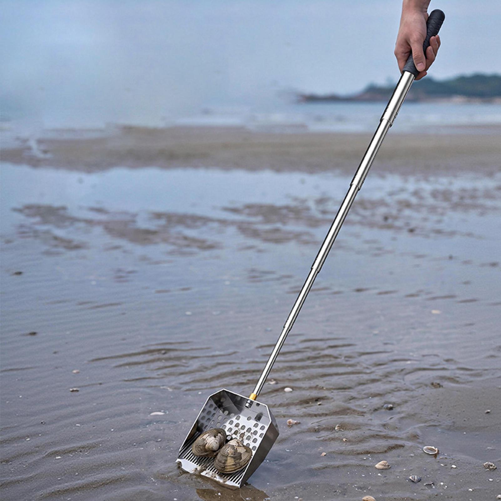Sand Scoop Stainless Steel Beach Digging - Sandsieb aus Edelstahl, Sandsieb-Schaufel, Grabeschaufel, Strand-Schälwerkzeug