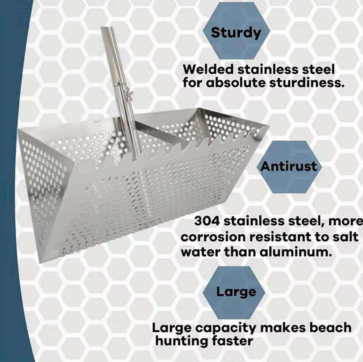 Edelstahl-Sandsieb, faltbar, S – Sand Scoop Stainless Steel Beach Digging Bewertung und Preis