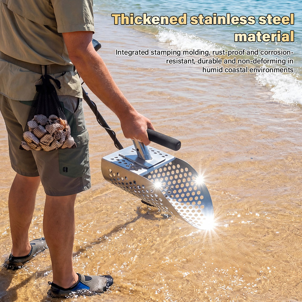 Tragbare Edelstahl-Metalldetek – Treasure Hunting Shovel Digging Tool Bewertung und Preis
