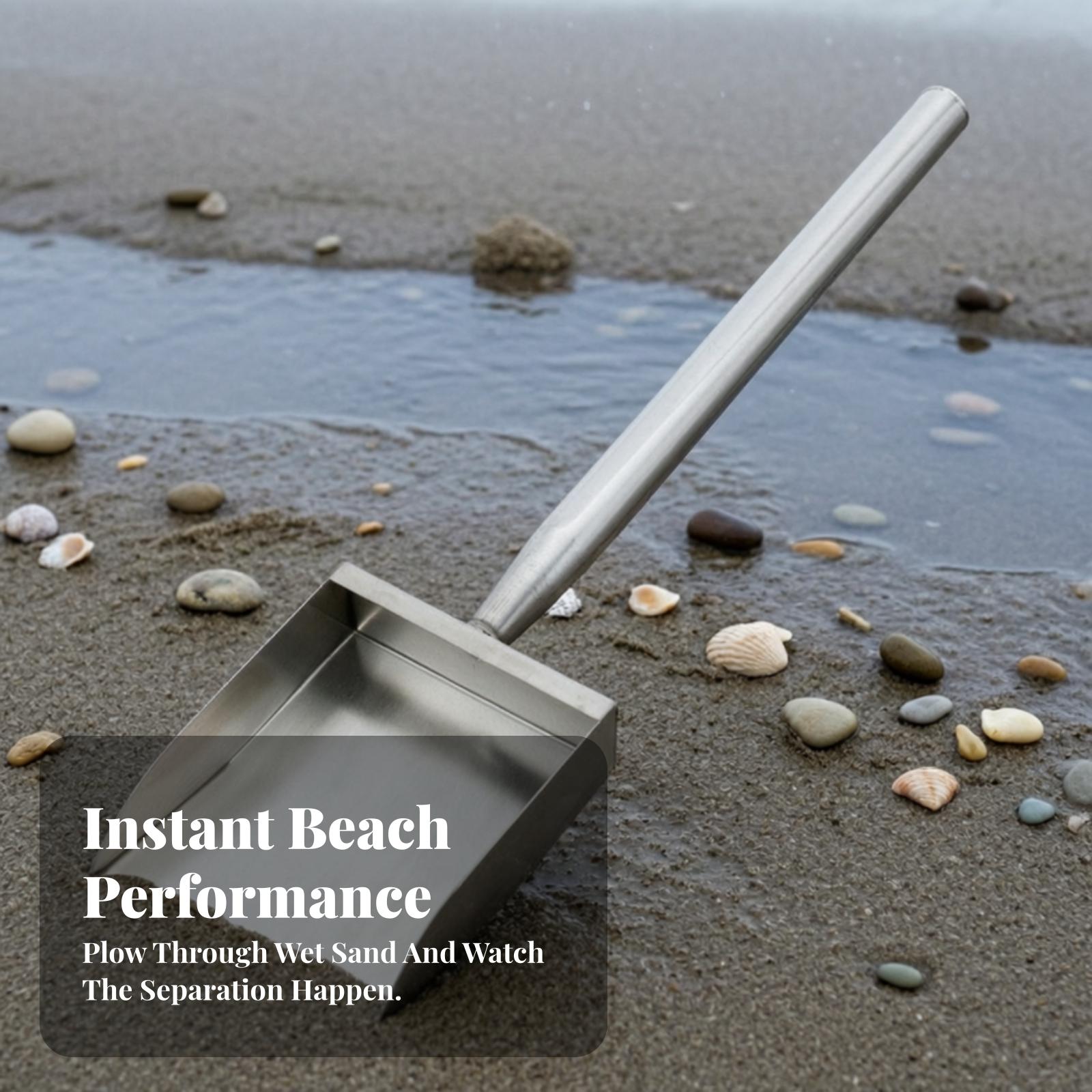 Edelstahl-Strandsandsieb-Schau – Treasure Hunting Shovel Digging Tool Bewertung und Preis