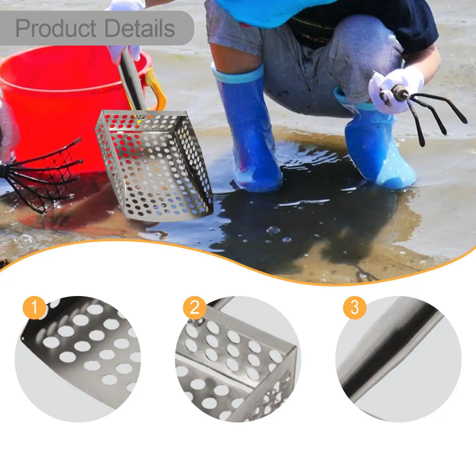 Strandschaufel, Mehrzweck-Stra – Sand Scoop Stainless Steel Beach Digging Bewertung und Preis